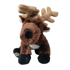 2/$15 Webkinz Reindeer Plush Brown Floppy No Code Christmas Holiday Ganz HM137